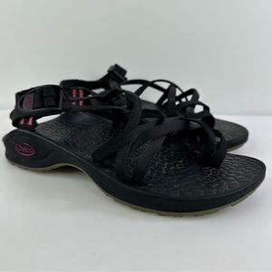 Chaco ZX2 Classic Sandal Black J199506 Strappy Toe Loop Women’s 7 Adjustable